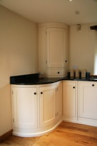 curved kitchen cabinet